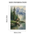 thumbnail image 2 of Shadudu Mountain Lake Canvas Wall Art 24x36 Inches - Large Art Print for Home and Commercial Decor 24x36in, 2 of 7