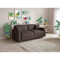 thumbnail image 1 of Sofá Cama Makora Abbot Chocolate Lino Memory Foam Respaldo con Reclinable de 3 Posiciones, 1 of 8