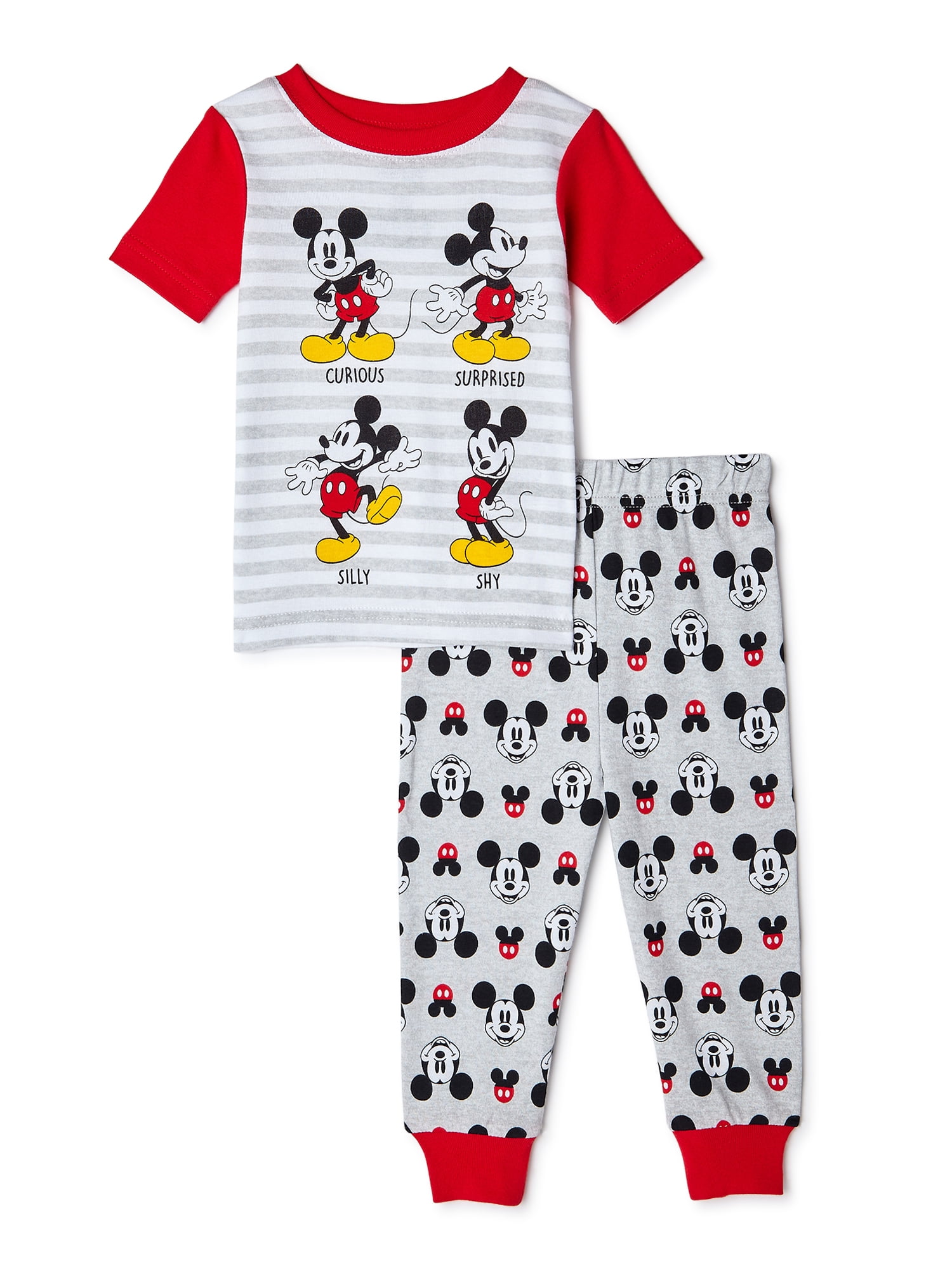 Mickey Mouse Baby & Toddler Boys' Cotton Pajamas, 2Piece Set