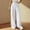 White, variant on Olyvenn Women Summer Cotton Linen Long Pants Elastic High Waisted Palazzo Pants Wide Leg Pant Lounge Pant Trouser with Pocket Army Green L