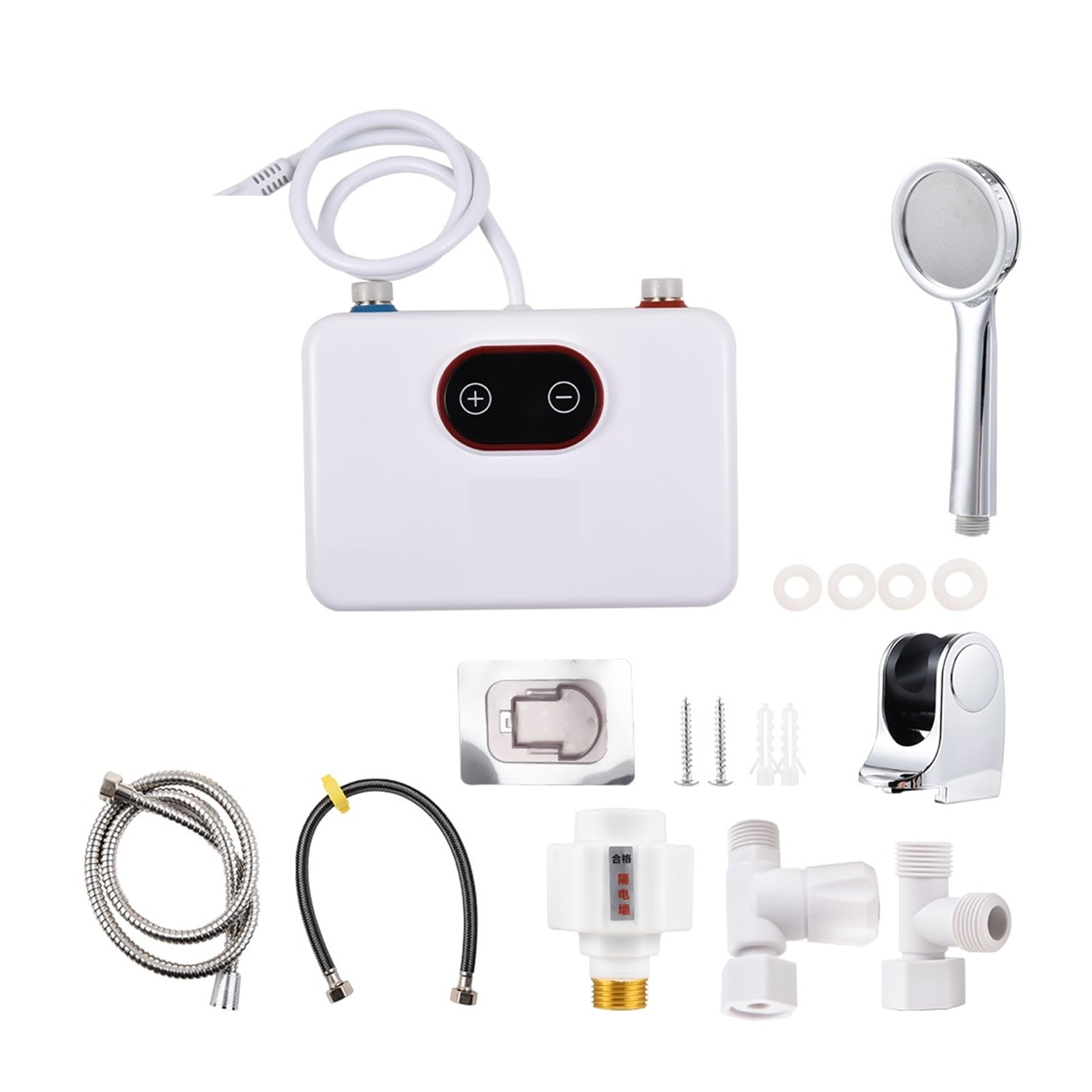 5.5KW Tankless Water Heater LED Digital Display Hot Water Heater Overheating Protection Electric Instant Hot Water Heater ,Safety Protections