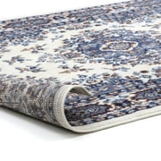 Traditional Area Rug Bordered Medallion Design Persian Oriental Rugs Carpet Runners