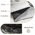 thumbnail image 6 of 2'x6' Rug Runners for Hallways Kitchen, Black Grey Ombre Non Slip Entryway Beside Floor Carpet Runner, Modern Moire Abstract Art Luxury Washable Laundry Room Bedroom Throw Rugs Mat for Family Pet, 6 of 8