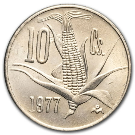 1974-1980 Mexico Copper-Nickel 10 Centavos BU