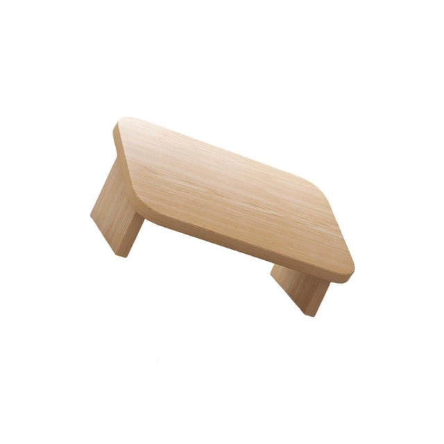 Under Desk Footrest Non-Slip Step Stool for Home and Office Desk Chair Wood