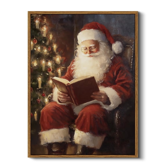 Decoración mural ARPEOTCY, diseño vintage de Papá Noel navideño, 30 x 41 cm