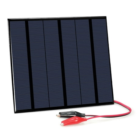 3.5W 18V Polycrystalline Silicon Solar Panel with Alligator Clips Solar Cell for DIY Power