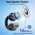 thumbnail image 4 of Auriculares Tipo Clip VEATOOL Bluetooth 5.4 con Micrófono, 60H Autonomía, Ligeros, Llamadas ENC, Sonido 3D, Resistencia IPX7, Ideales para Deporte y Running, 4 of 11