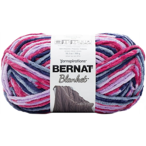 Bernat Blanket Tourmaline Yarn - 2 Pack of 300g/10.5oz - Polyester - 6 Super Bulky - 220 Yards - Knitting/Crochet