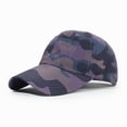 thumbnail image 2 of Domzest Camo Quick Drying Baseball Cap Sun Hats Unstructured Athletic Mesh Lightweight Running Golf Cap for Both Women & Men Purple, 2 of 3