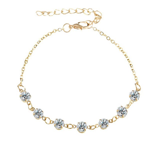 LUVCLS Pulsera de tobillo con forma de corazón para mujer, tobillera de plata de ley, cadena de playa B1X0
