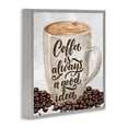 thumbnail image 3 of Stupell Industries Coffee Phrase Classic Mug Food & Beverage Painting Gray Framed Art Print Wall Art, 24 x 24, 3 of 8