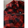 thumbnail image 3 of Men & Boy Button Down Shirt Kid Flannel Shirt Toddler Buffalo Plaid Shirt Boys Western Shirts Long Sleeve Father Son Shirt, 3 of 9