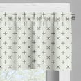 thumbnail image 3 of Ambesonne Geometric Valance Pack of 2, Pale Floral, 42"X18", Grey Beige, 3 of 5