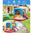 thumbnail image 4 of Castillo hinchable Step4Fun para niños con tobogán y piscina, 4 of 5