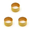 thumbnail image 4 of bedienty Knitting Rings Finger for Protection Thimble Adjustable Sewing Loop Specially-designed Crochet Tools for Home Yarn Crafts Normal Gold Ring 3Set, 4 of 6