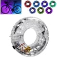 thumbnail image 1 of 7 Color LED Cycling Wheel Hub Light for Night Riding, LED Bike Wheel Light, Waterproof Safety Tire Lights, Bike Wheels Lights Rechargeable, 7 Color &18 Modes, USB Rechargeable, 1 of 6