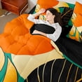 thumbnail image 4 of Homewish Female Men Retro Tree Leaves Bedding Comforter Set 7-Piece,Abstract Botanical Plants King Bedding Sets,Vintage Aesthetic Ultra Soft Bed Sheets,Ultra Soft Home Decor,Reversible, 4 of 8