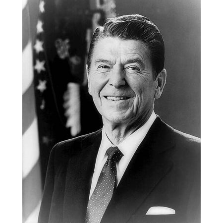 President Ronald Reagan Official Portrait - Style A - 20x30 Inch Glossy Laminated Poster - Stunning Detail and Bold Colors