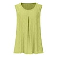 thumbnail image 3 of Hvyesh Womens Tank Tops Plus Size Summer Pleated Scoop Neck Camisole Tops for Women 2025 Trendy Sleeveless Flowy Blouses, 3 of 6