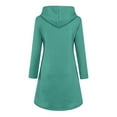 thumbnail image 5 of biudgviw Sweatshirt Dresses for Women Soft Long Sleeve Solid Color Hoodies Dress Fall Loose Pocketed Oversized Mini Dress, 5 of 5