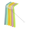 thumbnail image 1 of de Cepillo de Limpieza de de Beber Reutilizable Flexible de Silicona Portátil de 6 Piezas 01 Salvador  Pajitas que beben pajitas reutilizables, 1 of 5