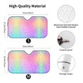thumbnail image 5 of Yiaed Colorful Glitters Print Car Windshield Sunshade Front Auto Car Front Window Sun Shade Foldable Sun Visor Shield Cover Auto Accessories for Sedan SUV Truck-Small, 5 of 5