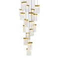 thumbnail image 2 of CWI Lighting Lava Integrated LED Brass Chandelier, 2 of 13