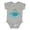 AC-Heather Grey, variant on St Pete Beach Florida Trip Boys or Girls Baby Bodysuit