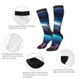 thumbnail image 3 of Yiaed Vintage Colorful Patterned Dolphin Print Great elasticity Adult Stockings Sports socks for Men and Women, 3 of 6