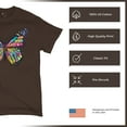 thumbnail image 4 of Tee Hunt Colorful Neon Butterfly T-Shirt Dean Russo Beautiful Nature Men's Tee, Brown, X-Large, 4 of 5