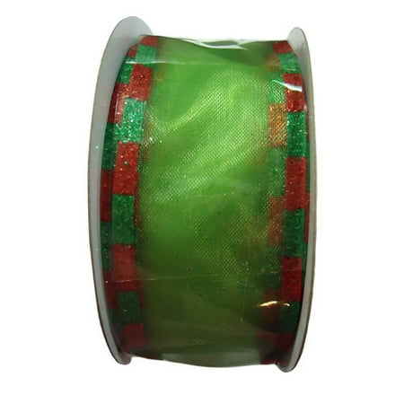 holiday time 1 5 quot x 15 lime green christmas gift ribbon holiday time 1 5 quot x 15 lime green christmas gift ribbon