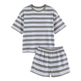 thumbnail image 4 of GUACER Summer Sets for Women 2 Piece Striped Short Sleeve Top and Pocket Shorts Sets Beach Casual Outfits, 4 of 9
