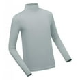 thumbnail image 2 of Golf Hombres Camisa de seda de hielo Ropa deportiva que absorbe la humedad Ropa transpirable Protección solar Camisetas de golf para golfista al aire Gris L, 2 of 9