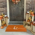 thumbnail image 5 of Orange Hi Fall Door Mat Outdoor for Front Door, Fall Decorations for Home Non-Slip Washable Pumpkin Autumn Doormat Entrance Rug for Indoor Outdoor Decor (Hi 1, 17"x30"), 5 of 6