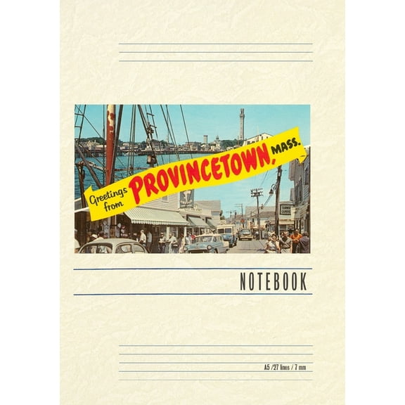 Vintage Lined Notebook Greetings from Provincetown, Mass., (Paperback)