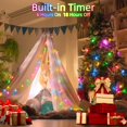 thumbnail image 3 of Cadena de luces QUHUATU Star, 120 LED, 12 m, 8 modos, enchufables, 3 of 8