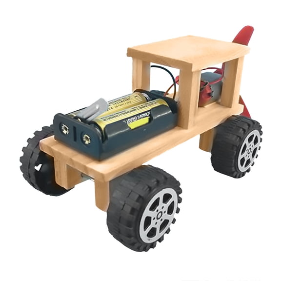 DIY Wooden Science Experiment Model Kit Solar Power Car,Wooden DIY Electric Wind Power Car Model Children Handmade Assembly Toy Educational Toy for Kids