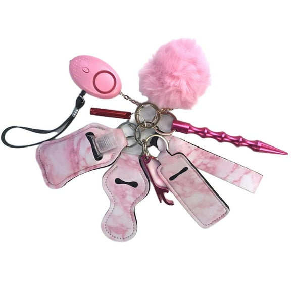 10 Pcs Alarm Keychain Safety Keychain for Women