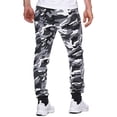 thumbnail image 2 of Homeyce Camo Sweatpants for Men Camouflage Drawstring Camo Print Sweatpants with Pockets Straight Leg Cargo Sweatpant Athletic Loose Fit Athletic Loose Sweat Pants,White 3XL, 2 of 5
