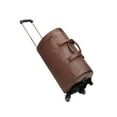 thumbnail image 5 of Segolike Rolling Garment Bag with Wheels Handbag Large Capacity Trendy Garment Duffel Bag Brown, 5 of 8