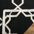 thumbnail image 4 of Safavieh Dhurries Edgar Geometric Area Rug, Black/Ivory, 5' x 8', 4 of 8