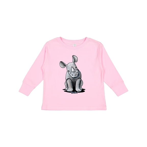 Inktastic Curious Rhinos Boys or Girls Long Sleeve Toddler T-Shirt
