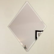 Fab Glass and Mirror Frameless Diamond Beveled Wall Mirror - 22W x 34H in.