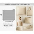 thumbnail image 7 of Soimoi Cotton Canvas | 56" Wide, Sold by 2 Yard | Stripe Pattern - Gray | Durable Medium Weight Fabric for Bags, Curtains, Crafts & Dcor, 7 of 7
