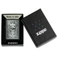 thumbnail image 7 of Zippo Skull Anchor Emblem Design Black Matte Pocket Lighter, 7 of 7