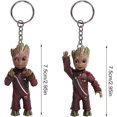thumbnail image 2 of Llavero Rojo Verde Baby Groot 2 llaveros de dibujos animados 3D para niños, 2 of 5