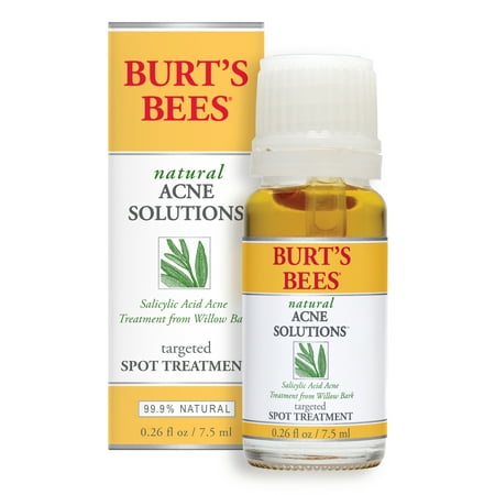 Burts Bees Natural Acne Solutions Targeted Spot Treatment for Oily Skin, 0.26 (Best Solution For Acne Marks)