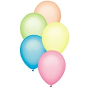 Way to Celebrate Balloons 9" Assorted Neon Color Latex All Occasion Balloons, 20 Count Bag
