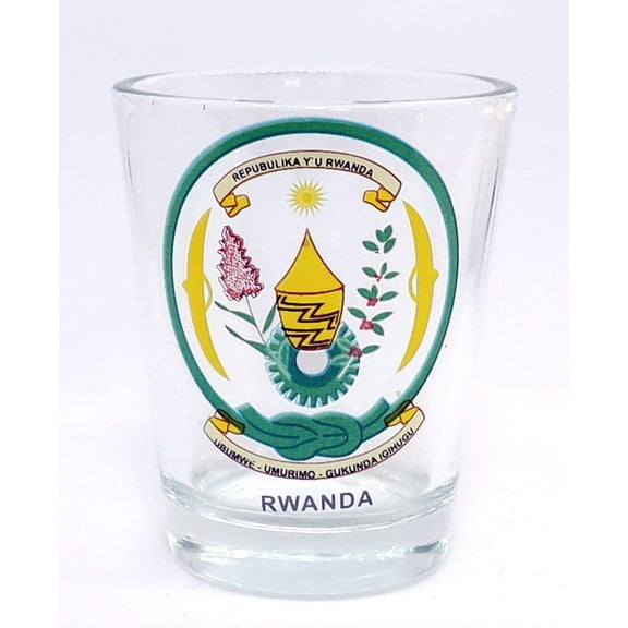 Rwanda Coat Of Arms Shot Glass